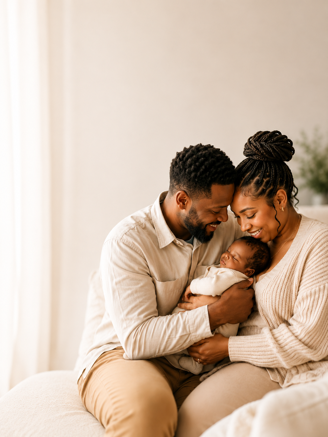 Couple with baby